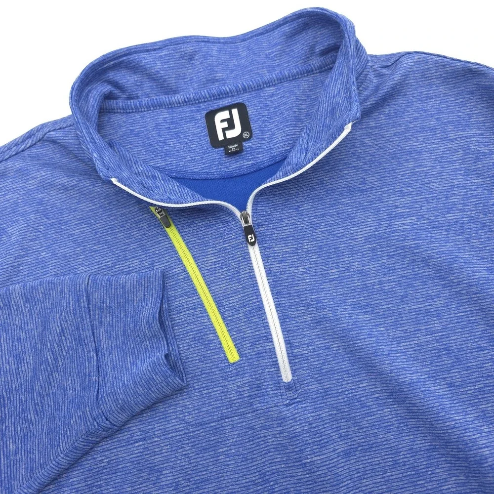 FootJoy Jacket Mens XL Blue Golf 1/4 Zip Performance Pullover Terranea Resort